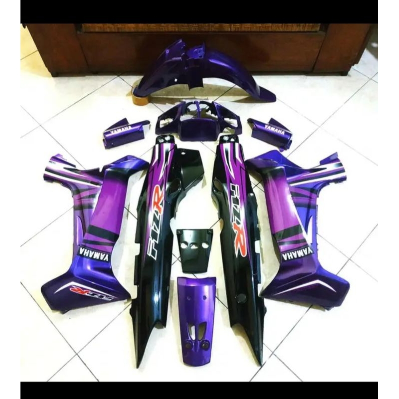 Body Bodi Fizr F1zr SE Ungu Hitam Full Set Halus Yamaha Fizr F1zr Ungu Hitam Cover Bodi Fullset Halu