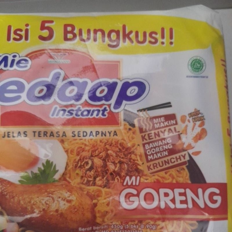 

MIE GORENG ( 1kemasan isi 5 bungkus )