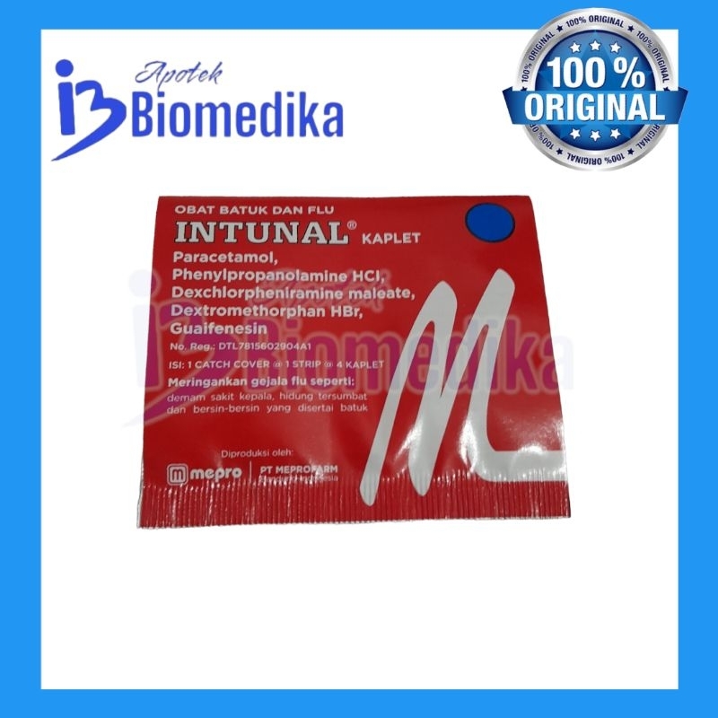 INTUNAL TABLET PERSTRIP obat batuk pilek