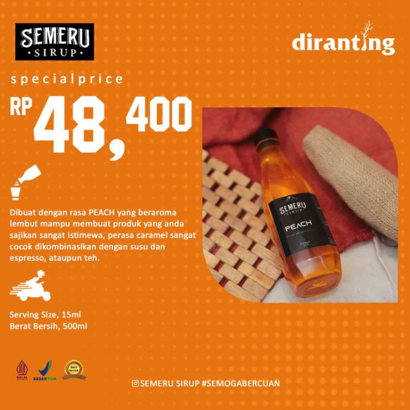 

Semeru Sirup Peach 500ml