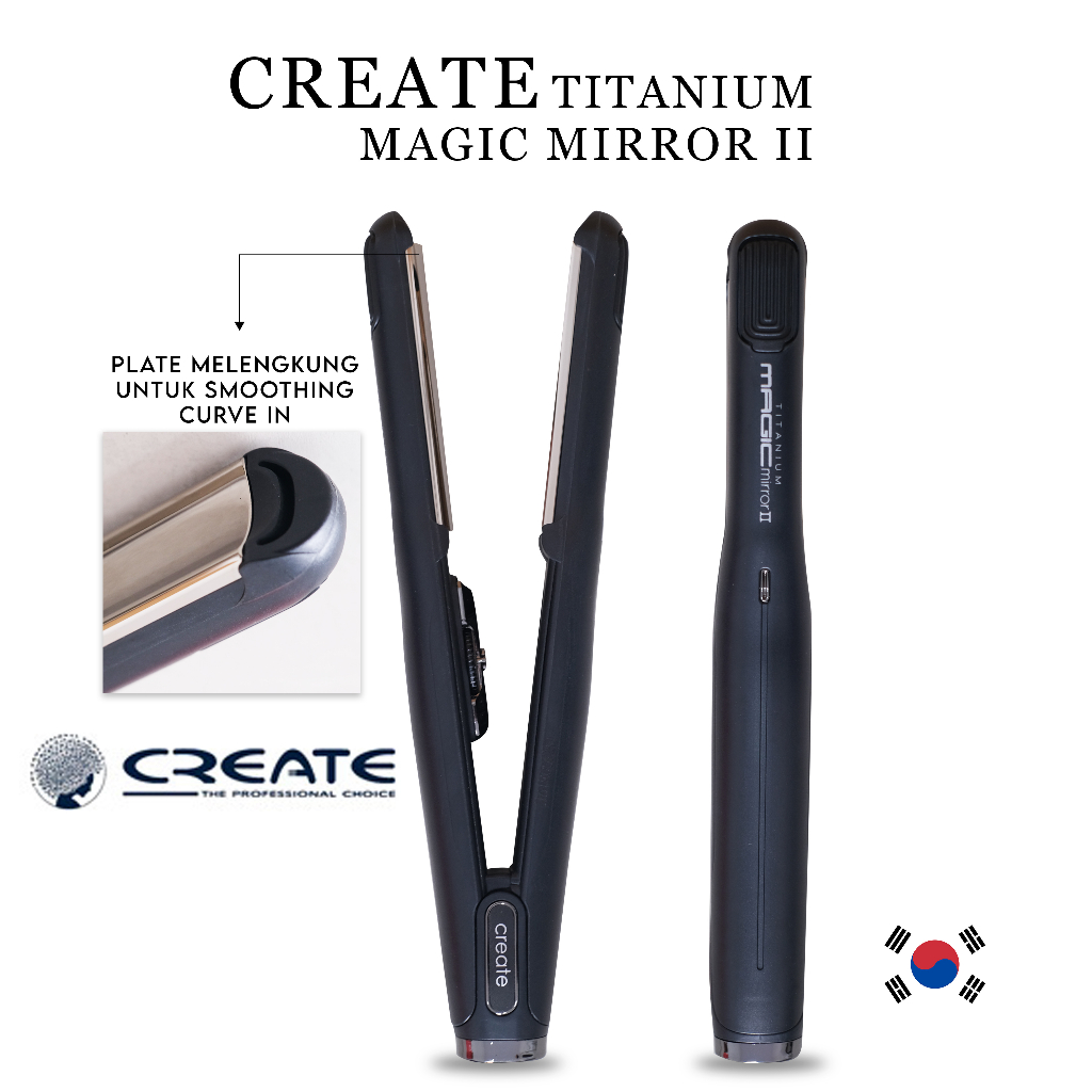 Catokan Create Titanium Volume / Create Volume Magic Catok  / IRON FLAT / CATOKAN CREATE MAGIC MIRRO