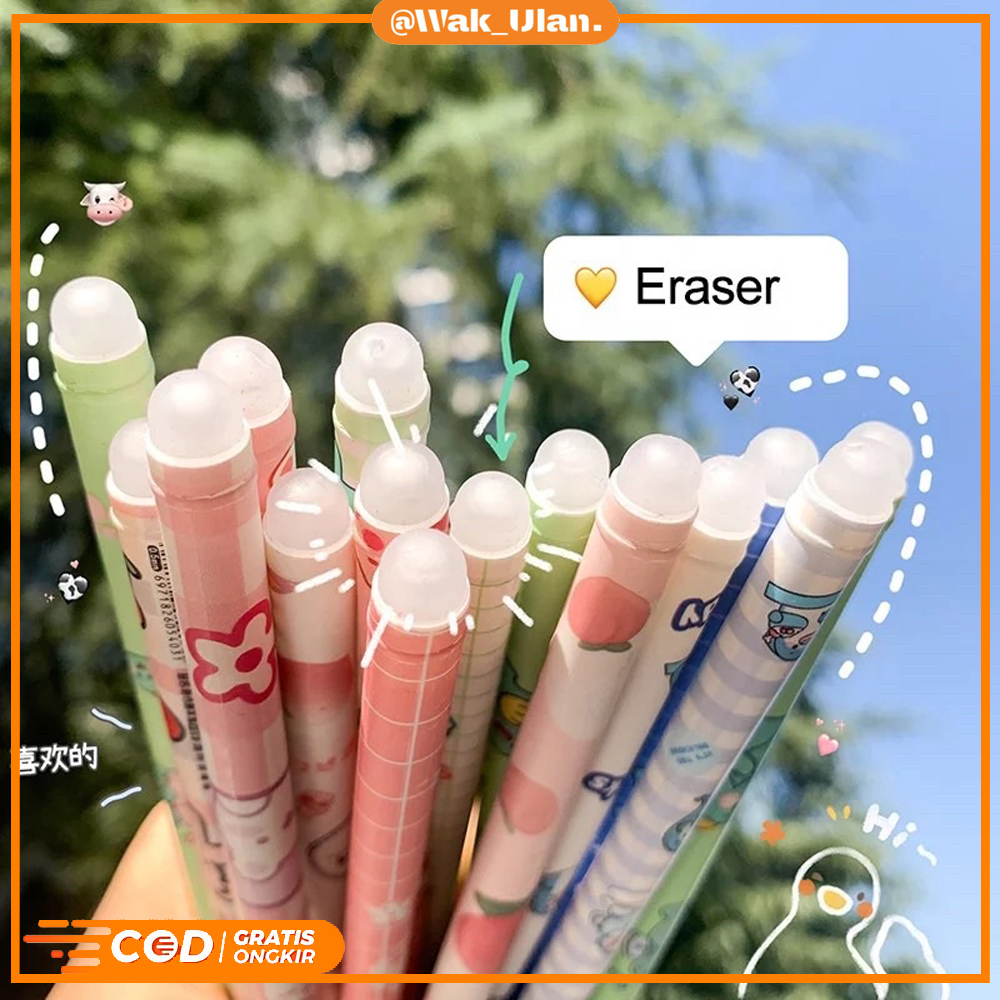 

Pena Gel Pulpen Bisa Hapus Ballpoint Erasable Pen Karakter Anak Sekolah Bolpoin Estetik Bolpen Tinta Viral PENA MOTIF ANIMAL