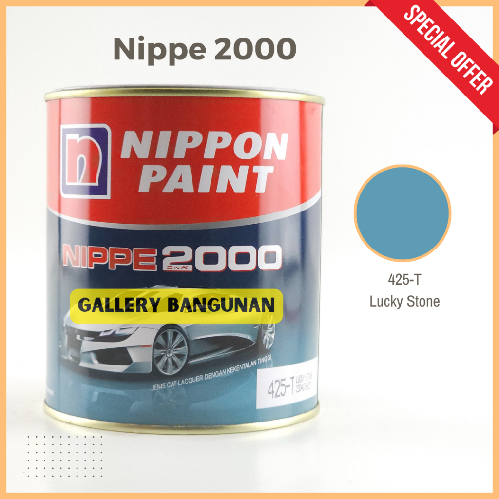 

Nippe 2000 425 T Lucky Stone Cat Kayu Besi NC Nippon Paint Kemasan 1 Liter
