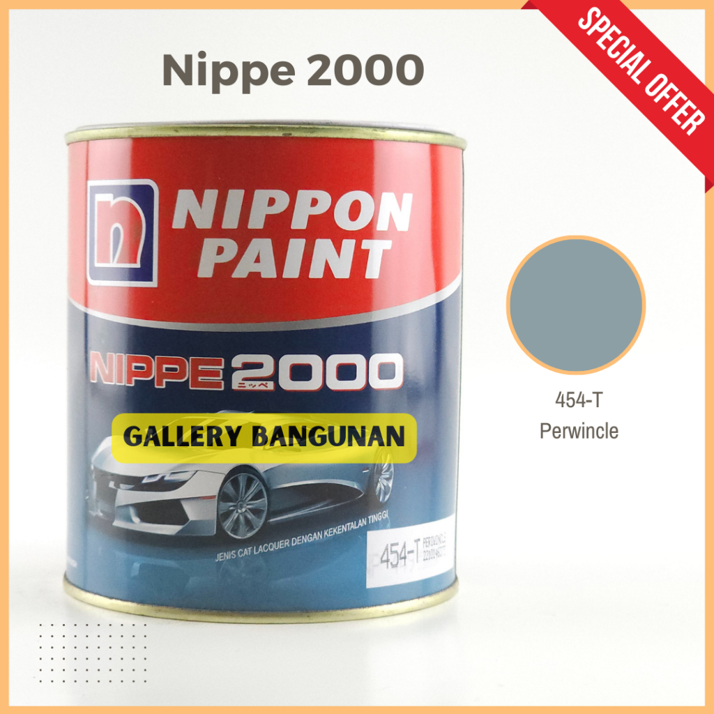 

Nippe 2000 454 T Periwincle Cat Kayu Besi NC Nippon Paint Kemasan 1 Liter