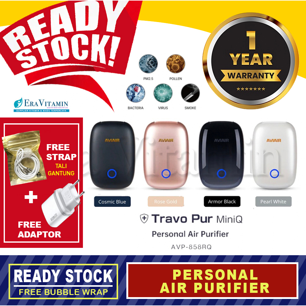 TRAVOPUR CLIP MINI Q Aviair AVP 858 RQR personal air purifier AVIAR