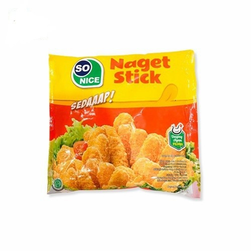 

CHICKEN NUGGET STICK AYAM SO NICE SEDAP 500GR HALAL MUI