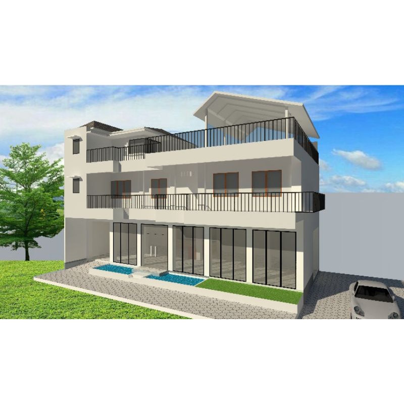 Desain rumah 2 lantai harga perview