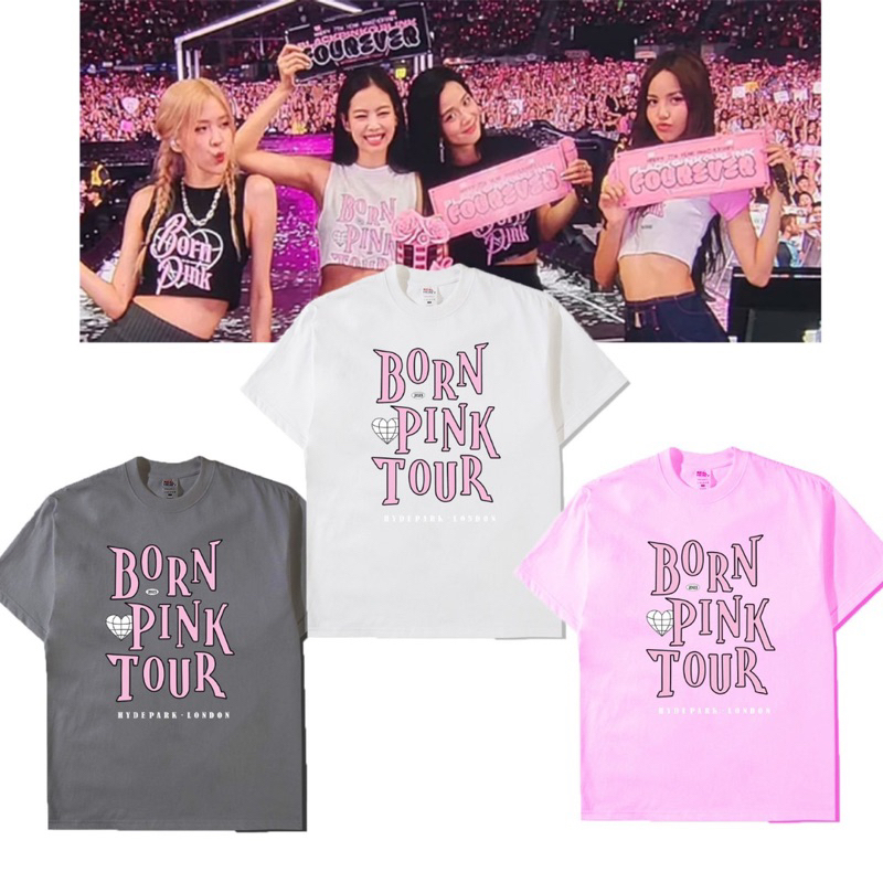 T-Shirt (Kaos lengan pendek) BORN PINK TOUR BLACKPINK