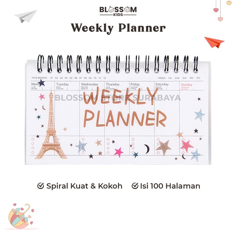 

Kalender Weekly Planner Weekly Schedule Notes Memo Import Blossom Kids
