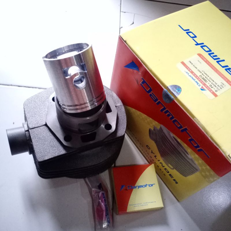 Blok vespa lubang 3 danmotor komplit