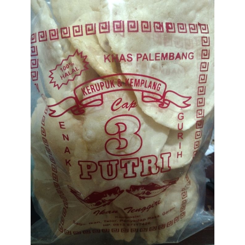 

kerupuk kemplang Jangek merek 3 putri