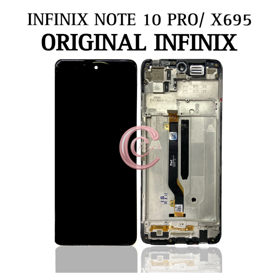 ORIGINAL INFINIX LCD Touchscreen + Frame Infinix Note 10 Pro / X695