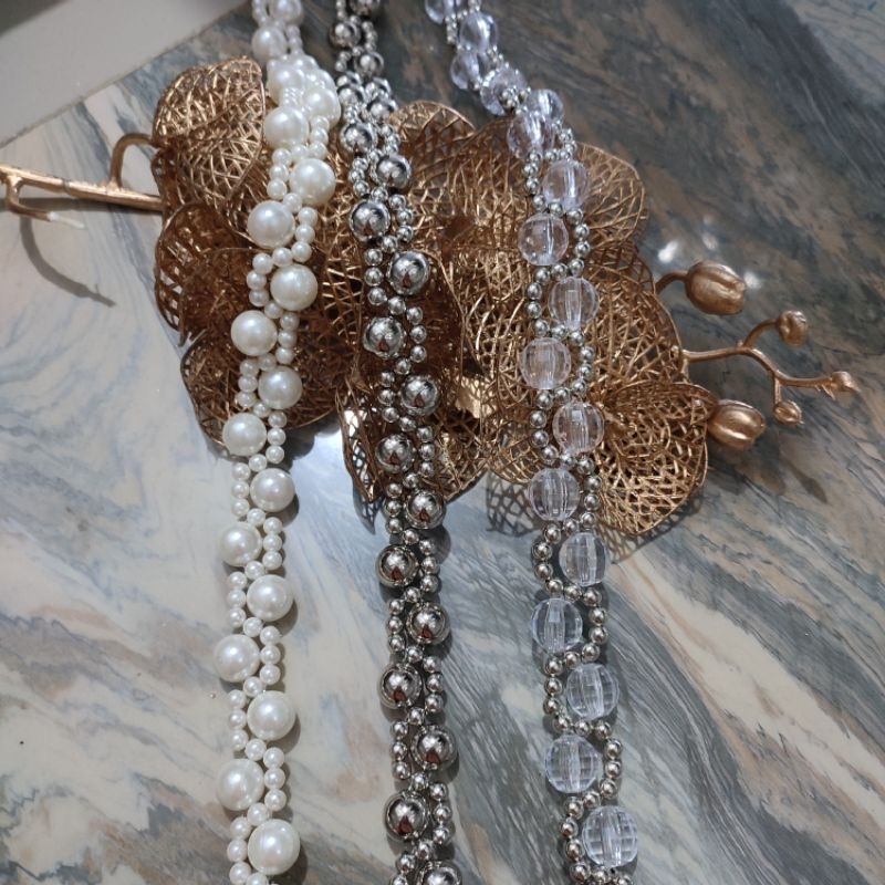 DNA Bag Strap | tali tas mutiara | strap manik-manik