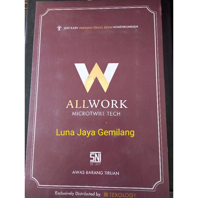 Seragam resmi Kemenkumham Allwork