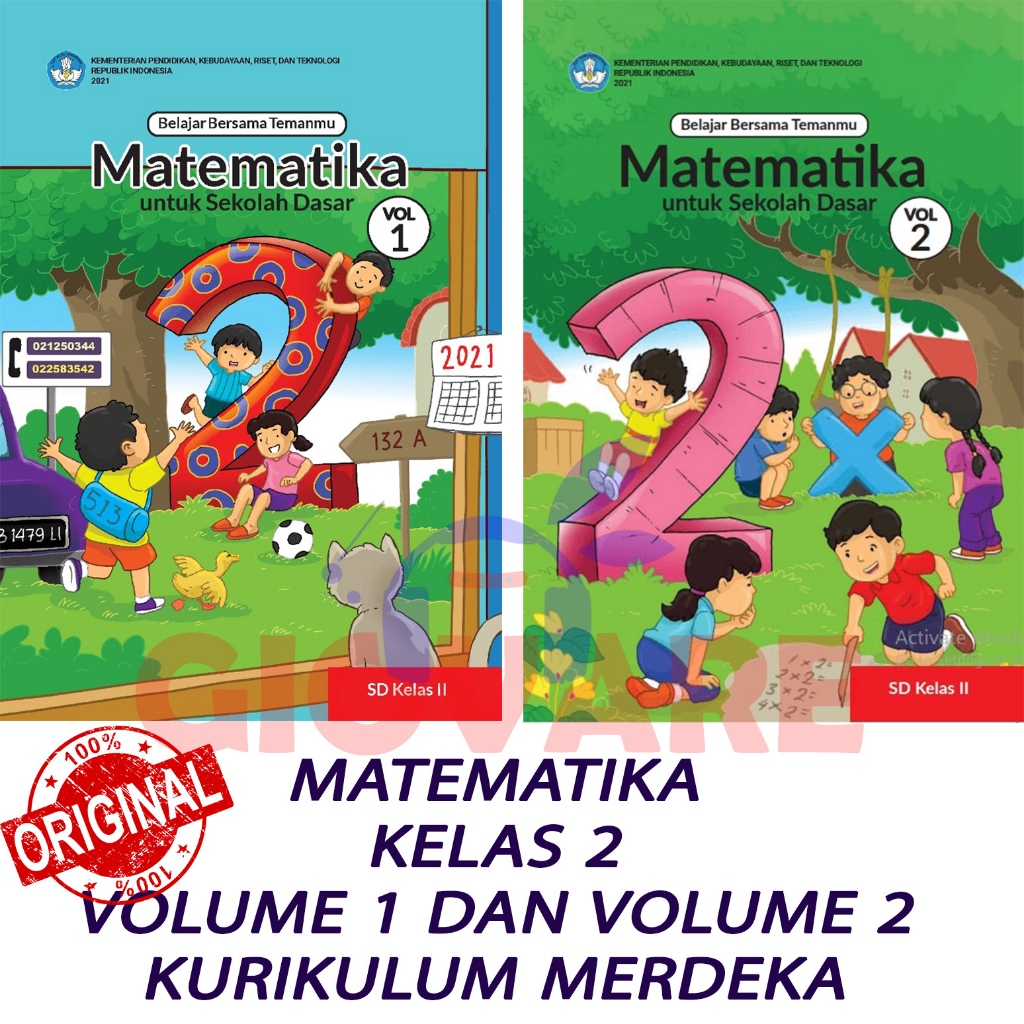 BUKU MATEMATIKA KELAS 2 KURIKULUM MERDEKA | MATEMATIKA SD KELAS 2 VOL 1 | MATEMATIKA SD KELAS 2 VOL 