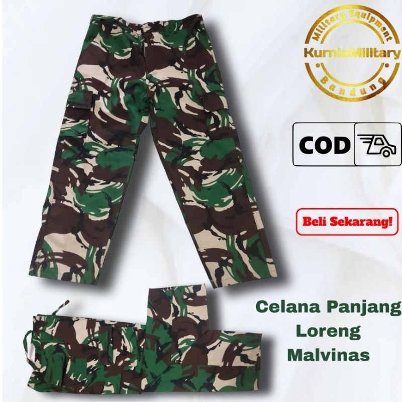 Celana PDL Loreng Army | Celana Cargo Loreng Army