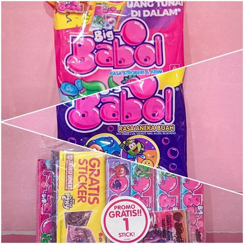 

Aneka permen karet Big Babol