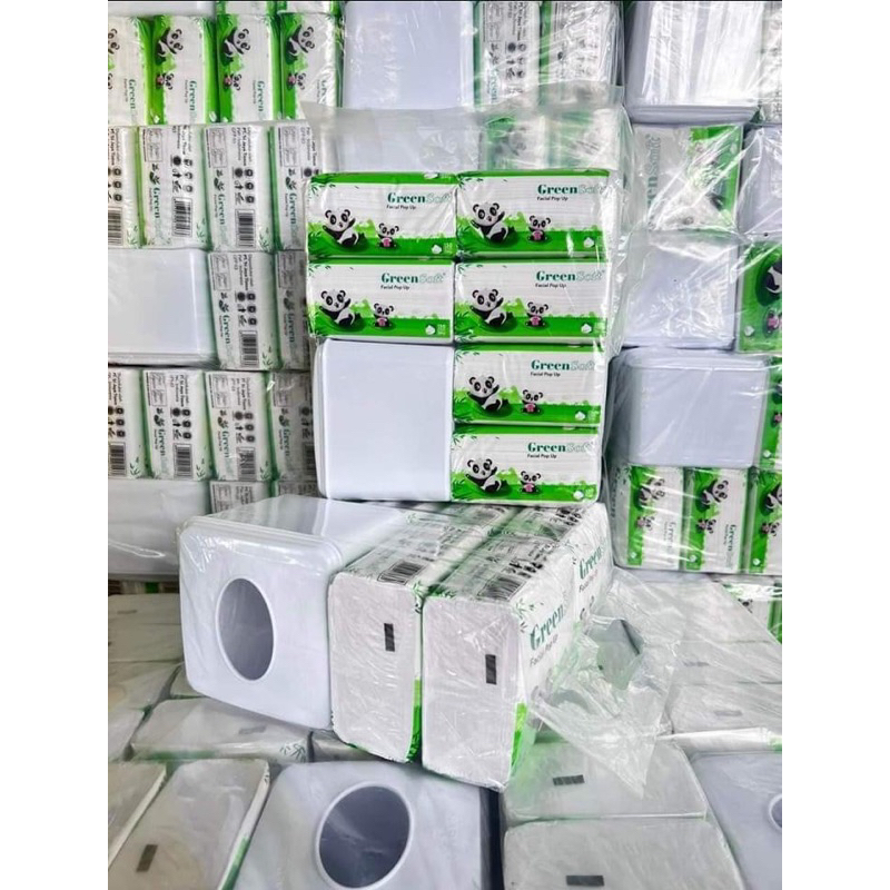 Tisuue greensoft pop up free kotak, paket 1 tenteng-1