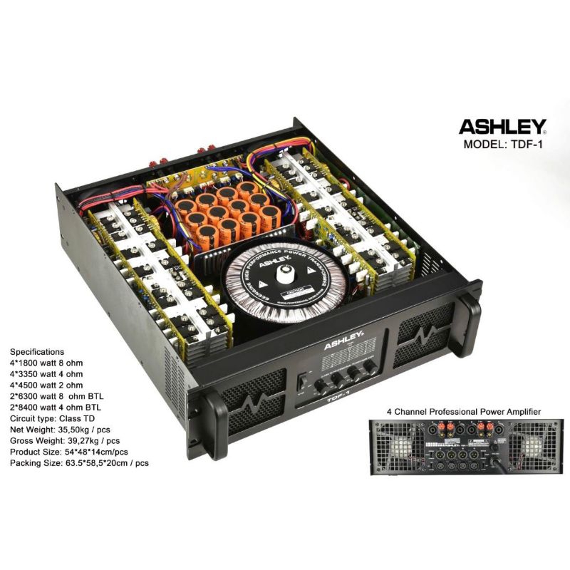 Ashley TDF 1 Power Amplifier