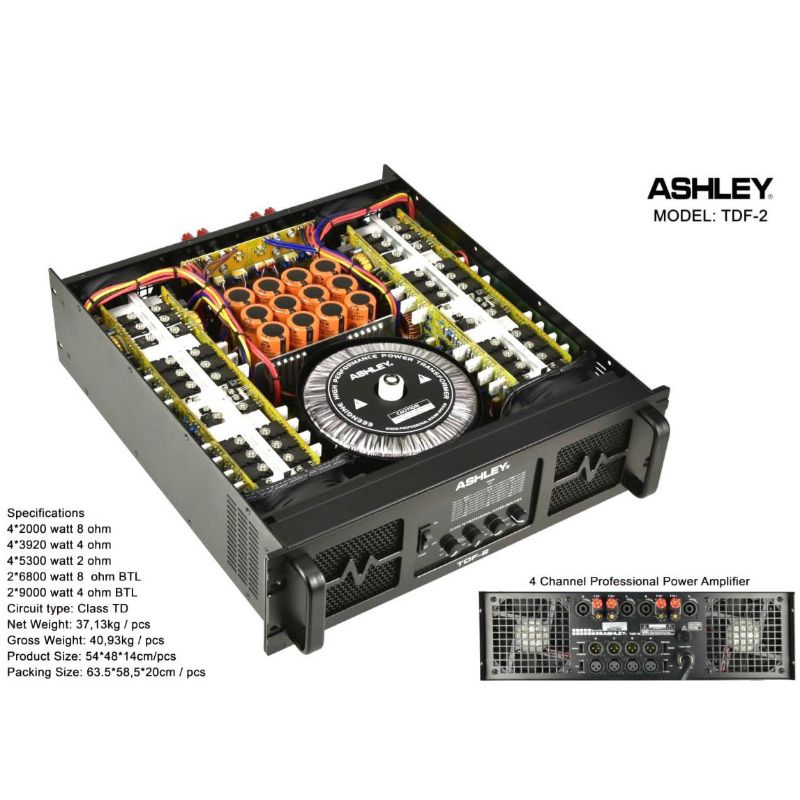 Power Ashley TDF 2 Original Amplifier ASHLEY TDF2
