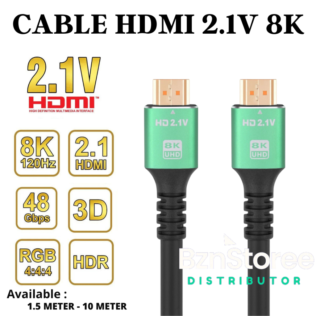 HDMI Kabel 2.1 High-Speed 8K HDR Smart HDMI Cable 3M /  Kabel HDMI To HDMI Ultra HD  8K ,Kabel HDMI 