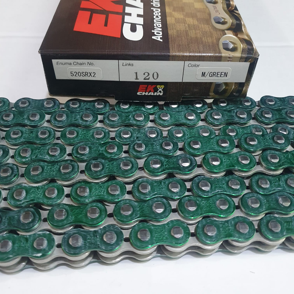 Rantai EK Chain 520 SRX2 120 Green ZX25R CBR250 R25 Ninja 250