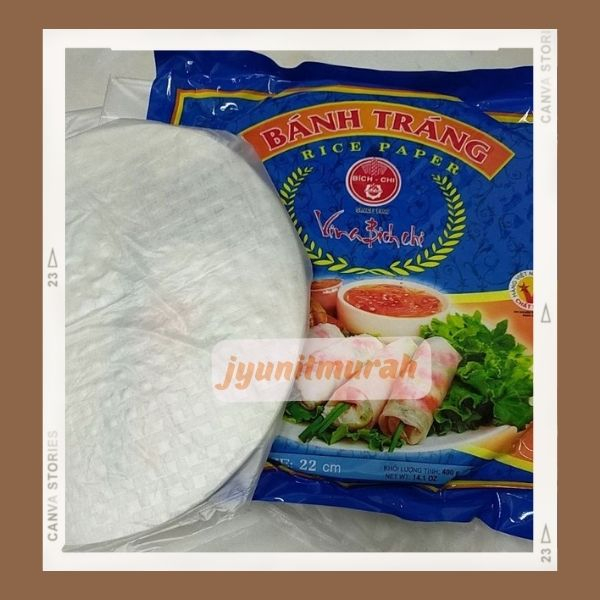

(•ˋ _ ˊ•) Banh Trang Rice Paper Kulit Lumpia Vietnam 400gr / Kulit Lumpia Vietnam | Rice Paper 22cm / Spring Roll Kulit Lumpia Vietnam