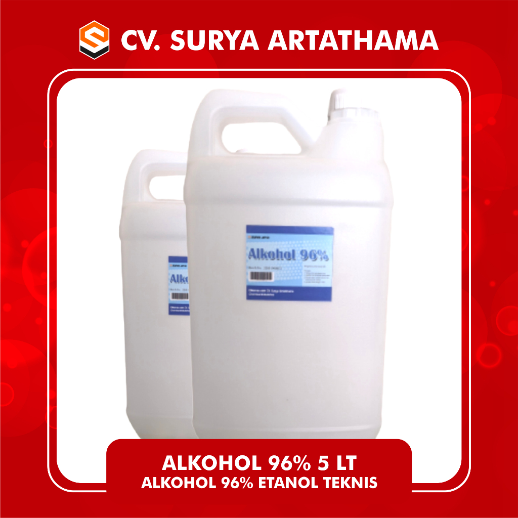 Alkohol 96% 5 liter | Alkohol MURNI | Alkohol 96% ETANOL Teknis