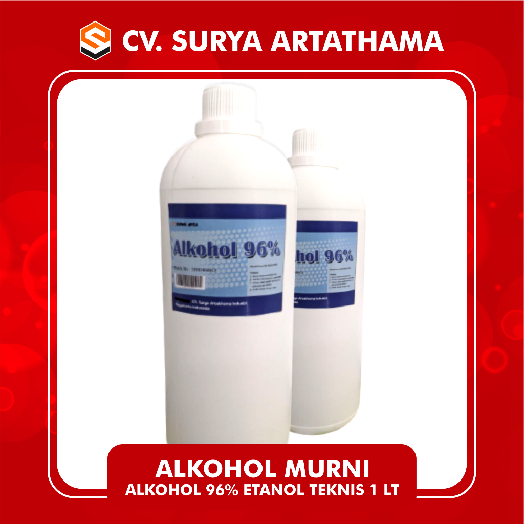 Alkohol 96% 1 liter | Alkohol MURNI | Alkohol 96% ETANOL Teknis