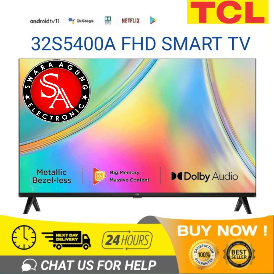 Led Digital Android TV 32 Inch TCL Type : 32S5400A (Khusus Medan)