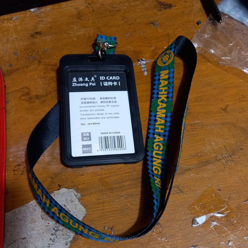 

Lanyard Holder Name Tag Id Card Mahkamah Agung