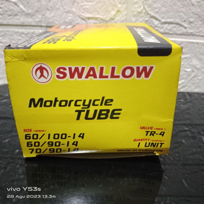 Ban dalam SWALLOW ring 14/ban dalam ukuran 200/215-14/ban motor 60/90-14