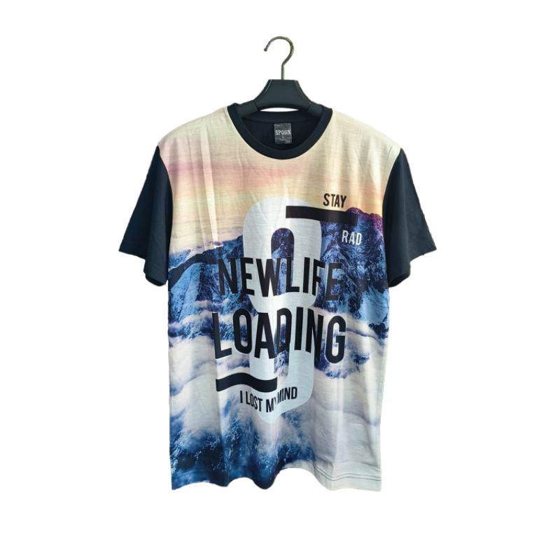 ATASAN PRIA KAOS FULLPRINT SPOON