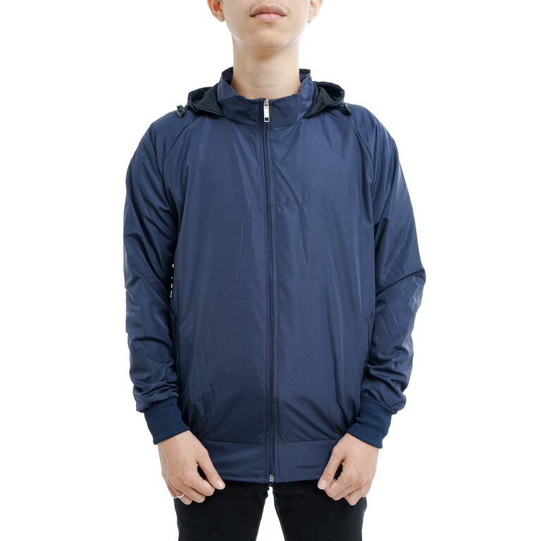 Jaket Parasut Polos Nike Navy Parasit Jumbo | Jaket Sport Cowok | Jaket Lari Wanita