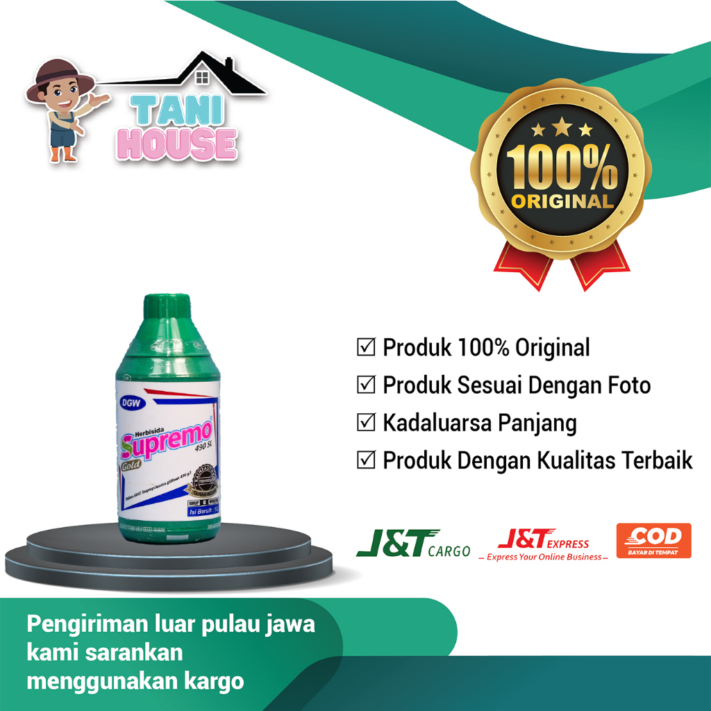 Herbisida Sistemik Supremo Gold 490 SL 1Liter Herbisida Obat Pembasi Rumput Hama & Gulma