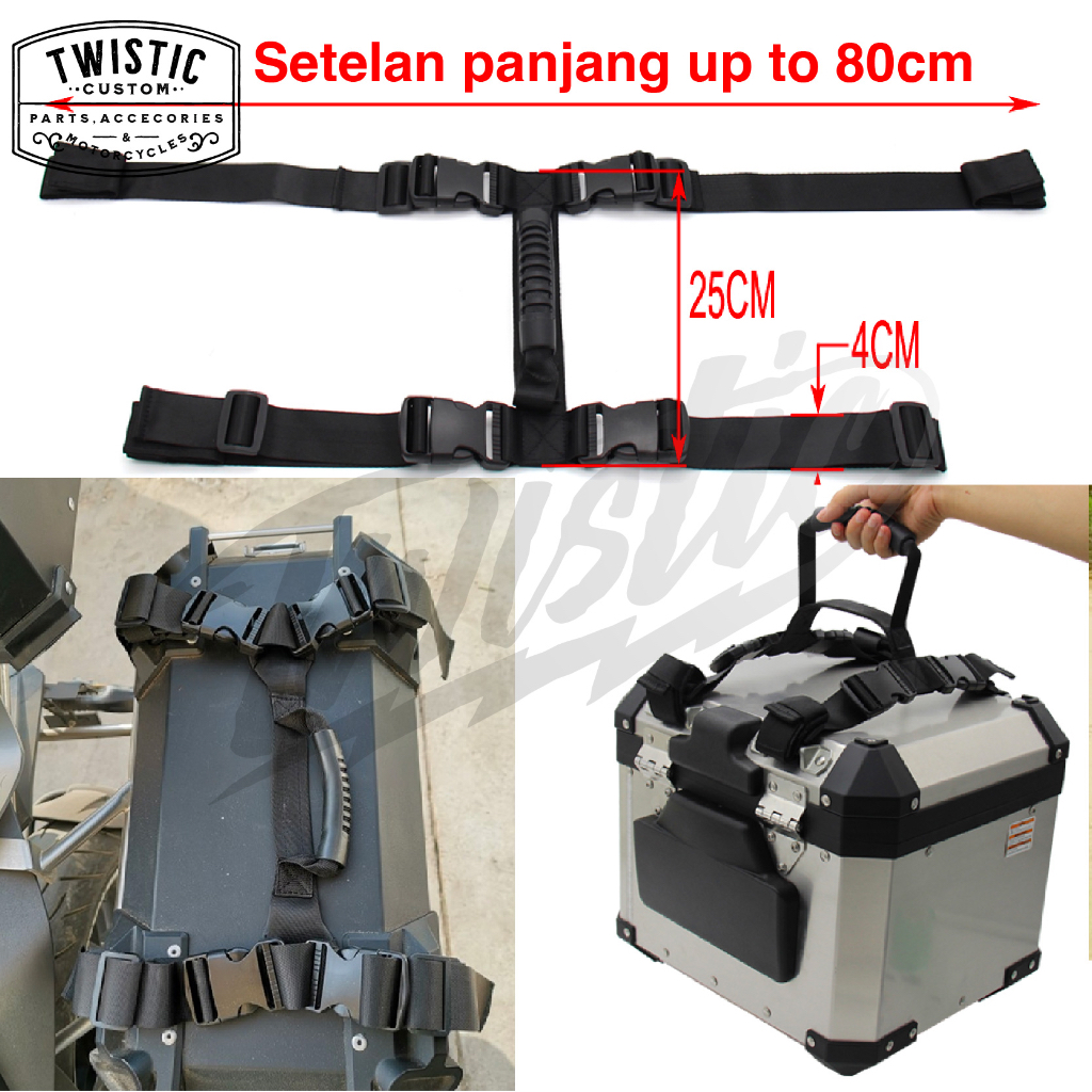 Tali Strap Loop Handle Pengait Box Pannier Cargo Motor Universal