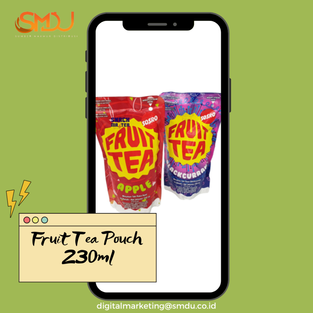 

1 dus fruit tea pouch 230ml