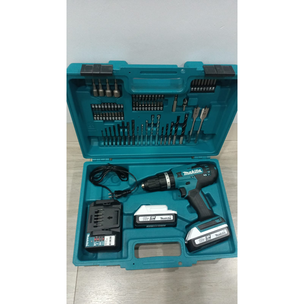 MAKITA CORDLESS HAMMER DRIVER DRILL (HP488D) / BOR HAMMER CAS