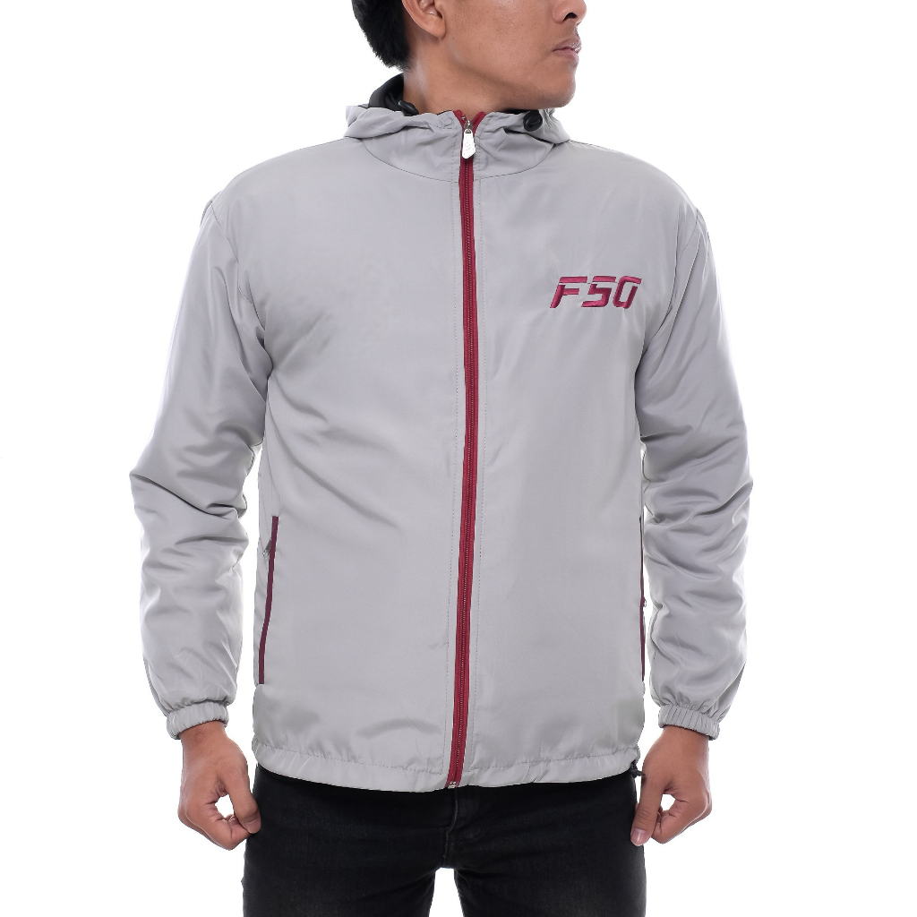 Jaket Parasut Running Adidas F50 Abu Maroon Jaket Parasut Polos