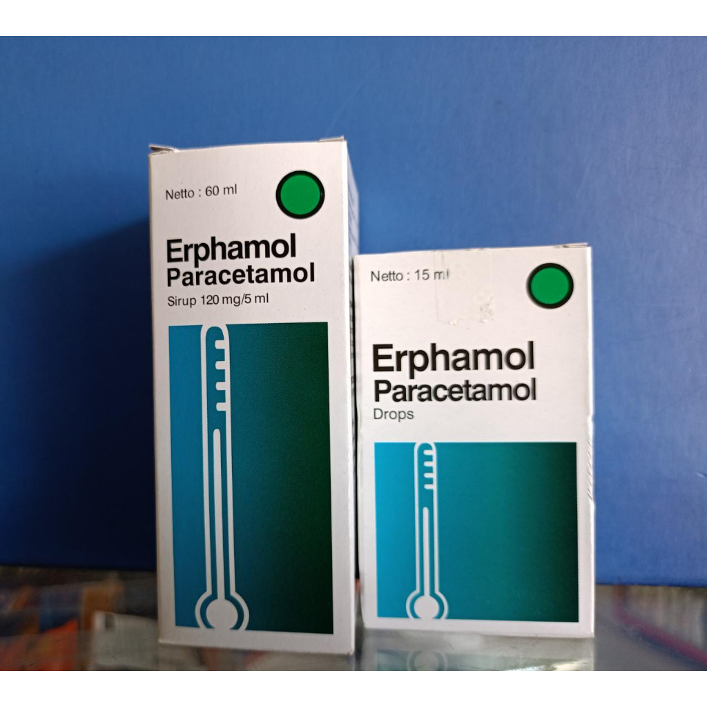 Erphamol Paracetamol Sirup 120mg/5ml&drops 15 ml