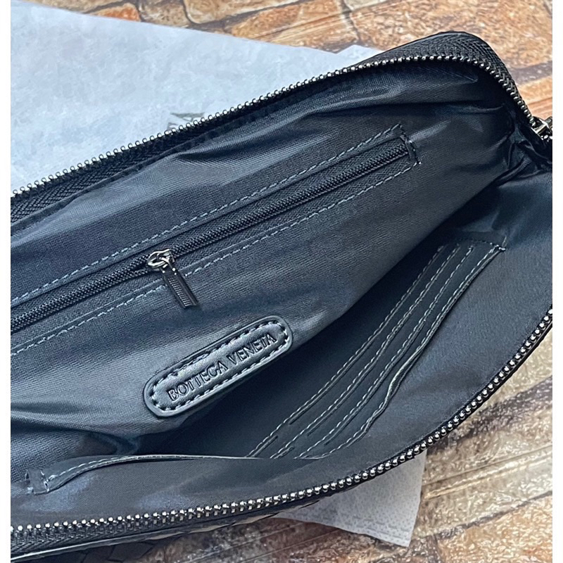 Terbaru Clutch Kulit Pria Wanita Tas Tangan Pria Dompet Kartu Model Anyam Handbag Botega Security Key Lock Anti Maling