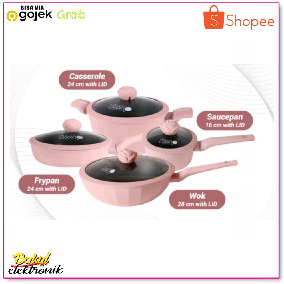 Stein Cookware GLAMOUR ROSE Series 4 in 1 complete set
