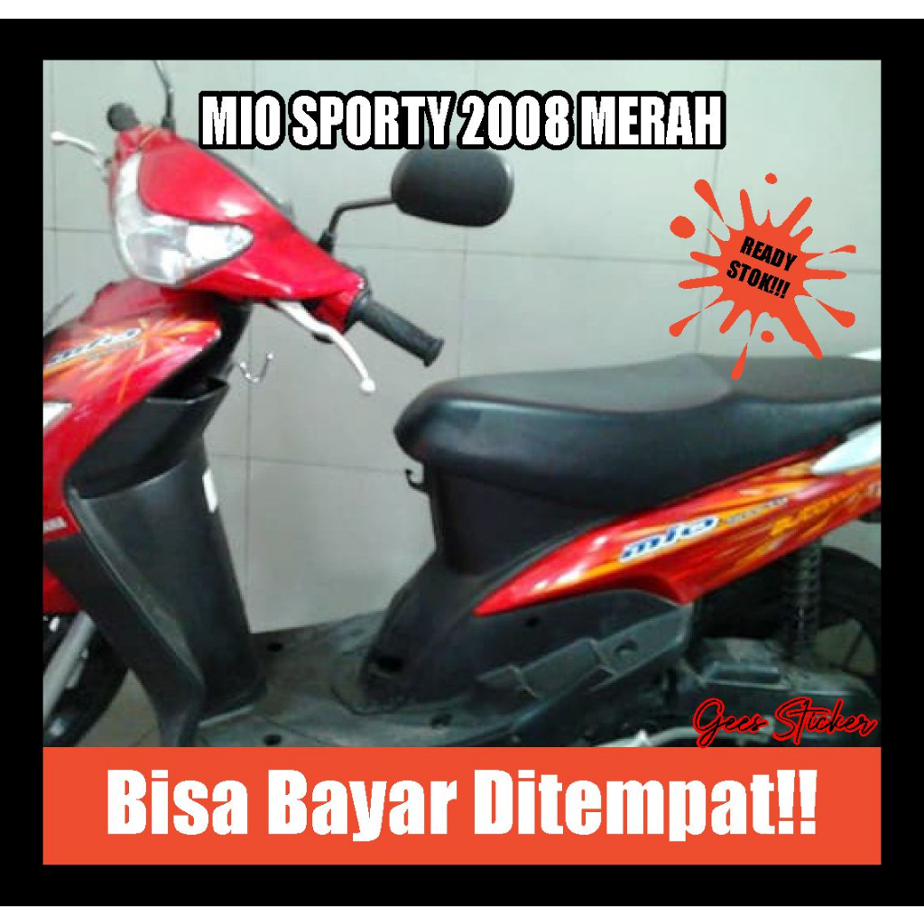 striping mio sporty 2008 merah