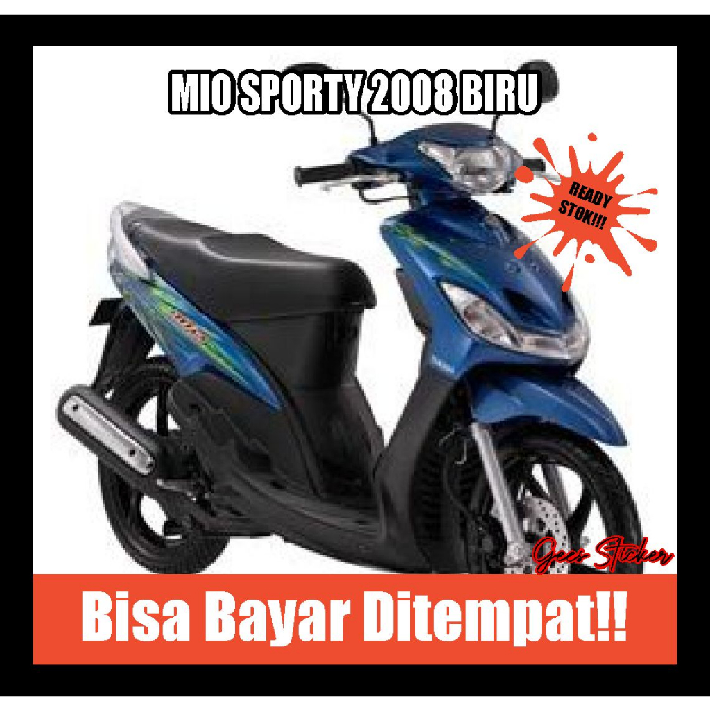 striping mio sporty 2008 biru