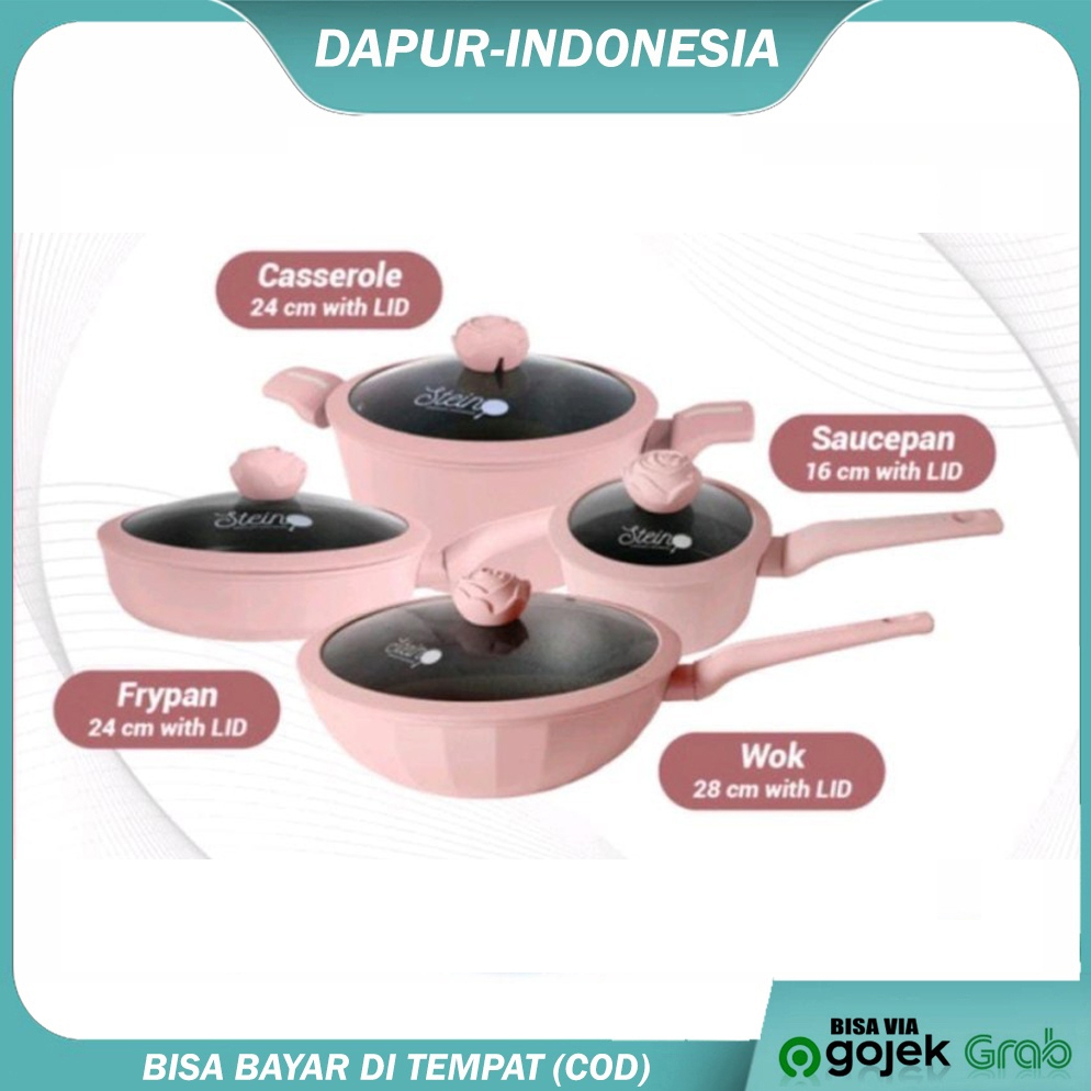 Stein Cookware GLAMOUR ROSE Series 4 in 1 complete set