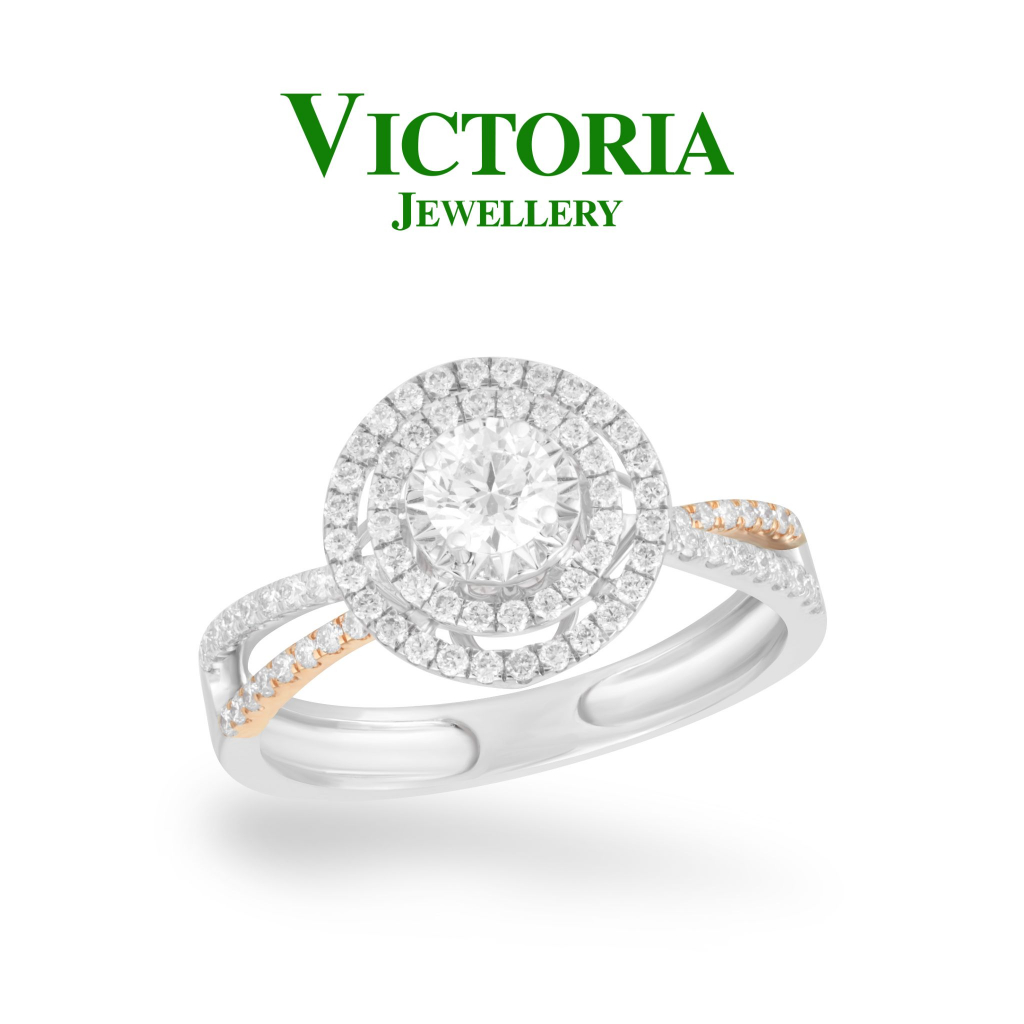 Cincin Berlian GIA Sertifikat VFLR1001624 Victoria Jewellery