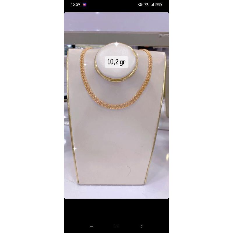 kalung model sisik naga. kalung pres leher. kalung coker. mas 8k mas terbaru putih kuning rosegold m