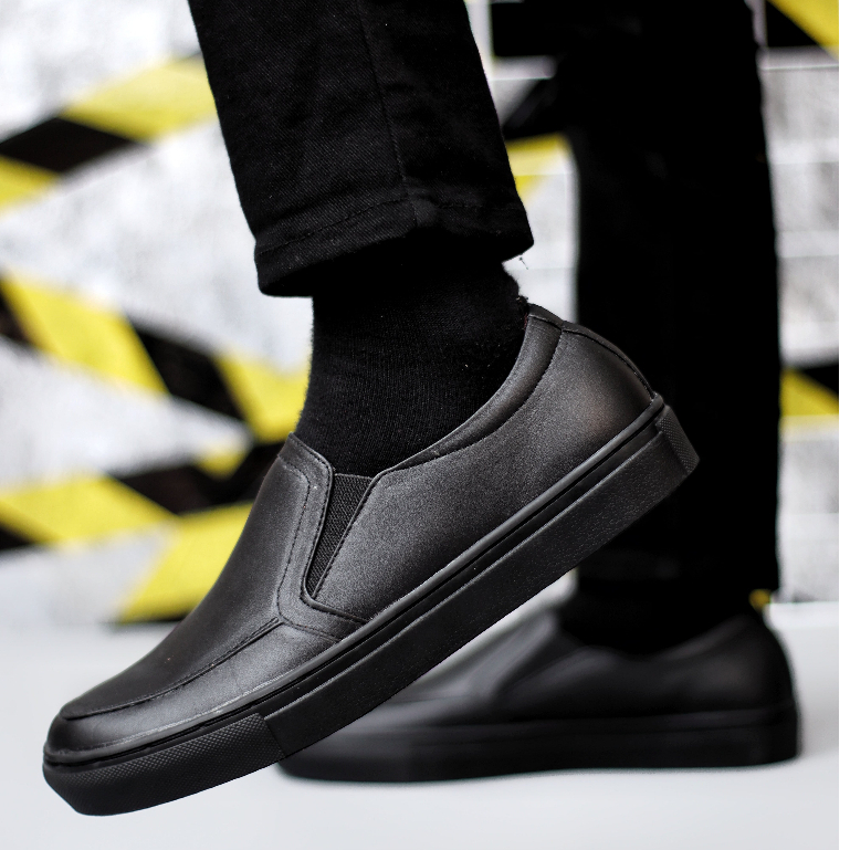 Sepatu Sneakers Casual Formal Kulit Asli Original Pria - Jiman