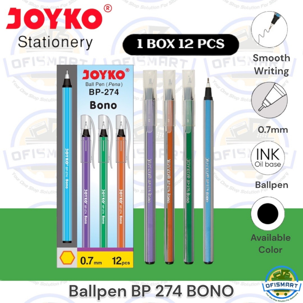 

Joyko Ballpen BP-274 Bono | @1Ktk=12PCs