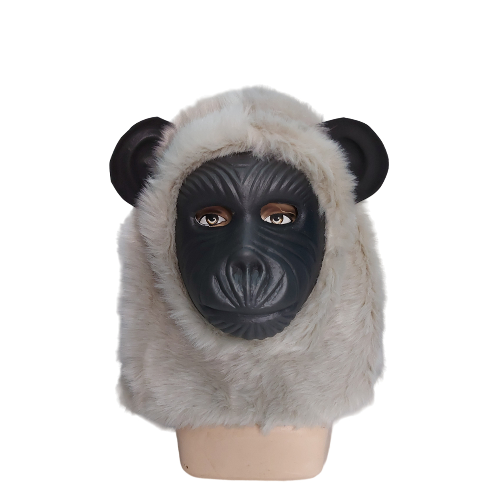 RB TOPENG MONYET BULU REALISTIS DEWASA Masker Gorila Cosplay Kostum Karnaval Lucu Viral
